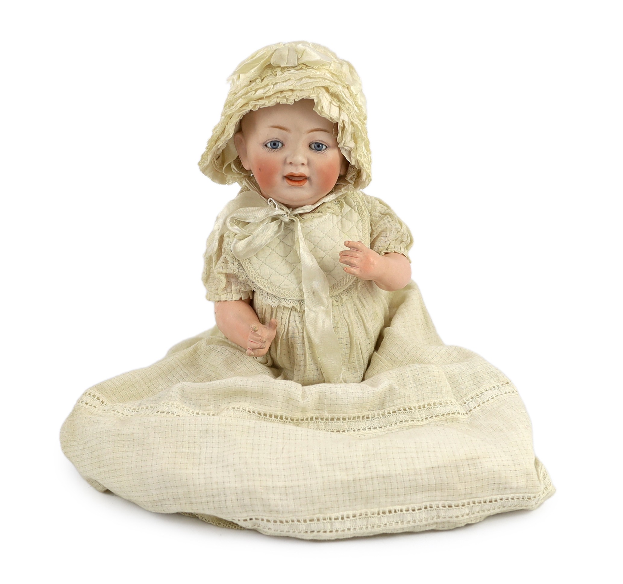 A J.D. Kestner bisque character doll, German, circa 1912, 16in.